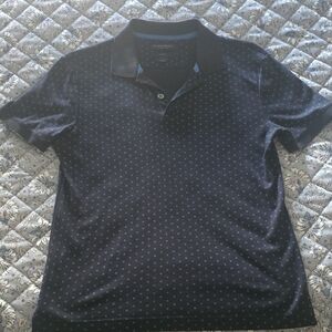 Banana Republic Dark Blue Patterned Polo